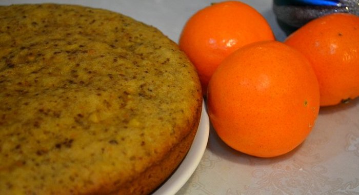 Мандариновый пирог в мультиварке