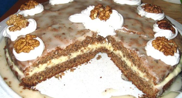 Пражский ореховый торт