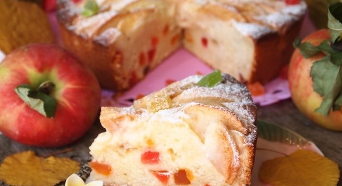 Творожно-яблочный пирог «Краски осени»