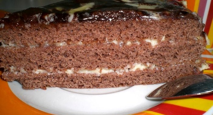 Торт «Прага» со сметанным кремом