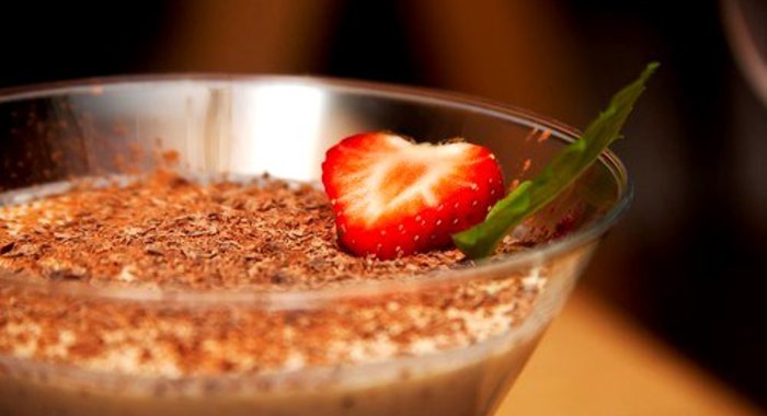 Клубничное турамису с кофейными бисквитами