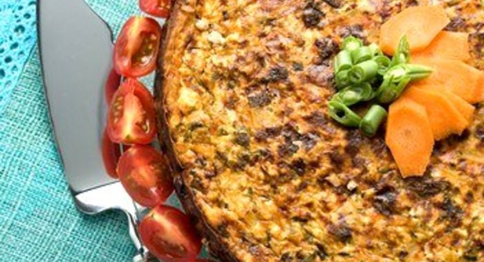 Пирог из говядины и шпината