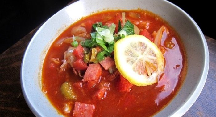 Солянка колбасная