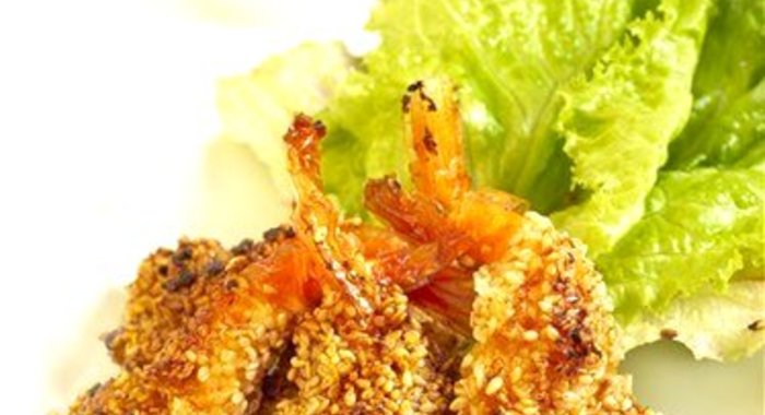 Жареные креветки