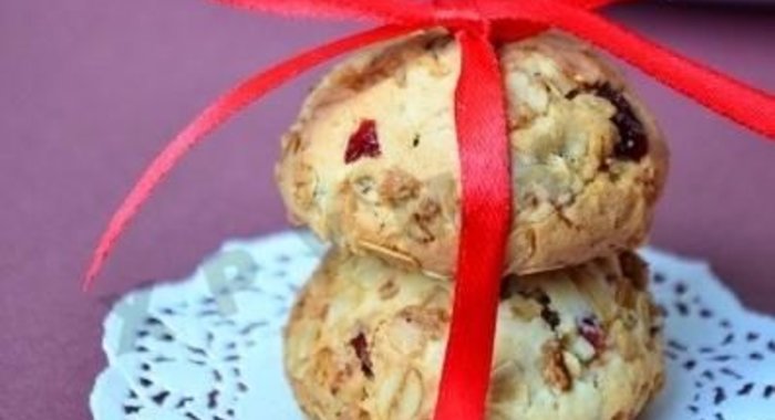 Овсяное печенье с клюквой