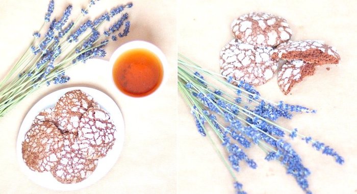 Шоколадное потрескавшееся печенье