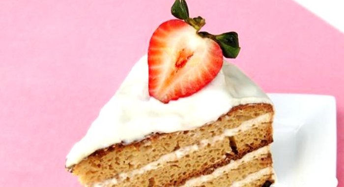 Торт из сметаны с глазурью