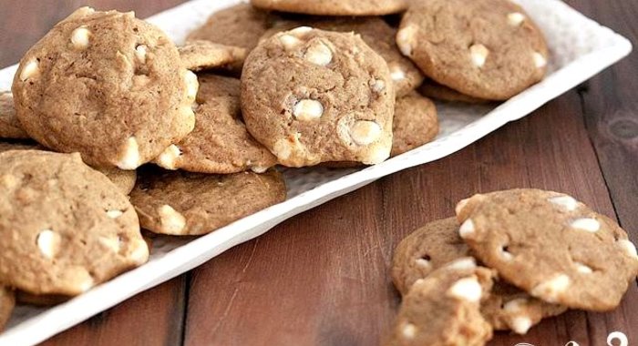 Тыквенное печенье с белым шоколадом