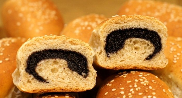 Постные булочки с маком