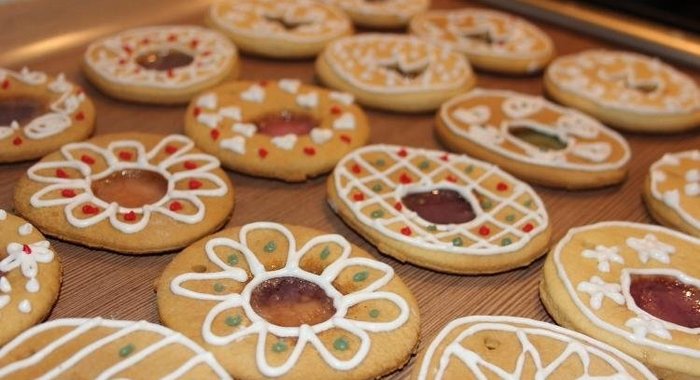 Новогоднее печенье на елку