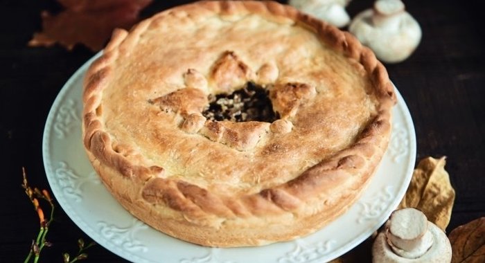 Пирог с грибами