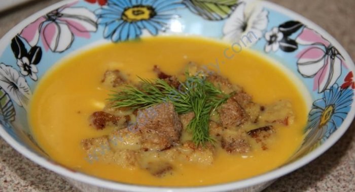 Суп-пюре из тыквы