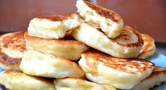 Пышные оладушки на кефире