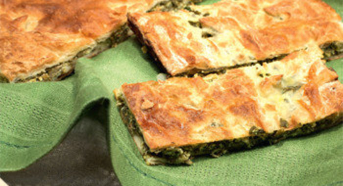 Пирог со шпинатом и зеленым луком от алексея зимина