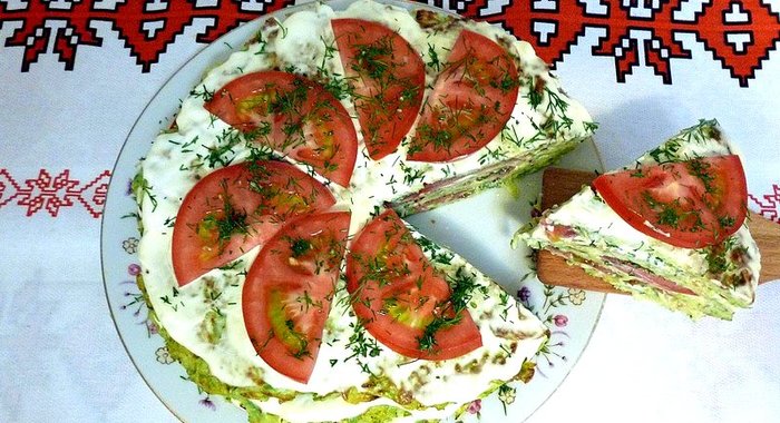Торт из кабачков