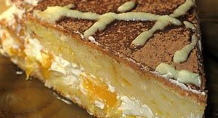 Творожно-апельсиновый пирог