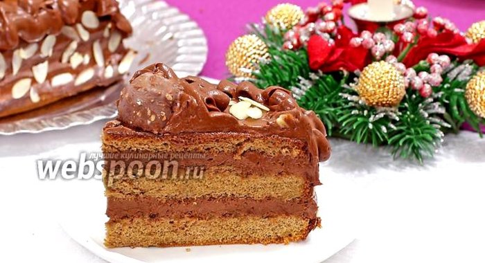 Кофейный торт с шоколадным кремом