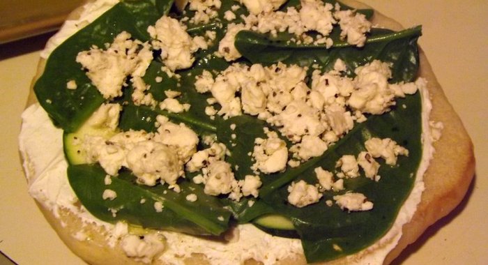 Жареный лаваш с творогом