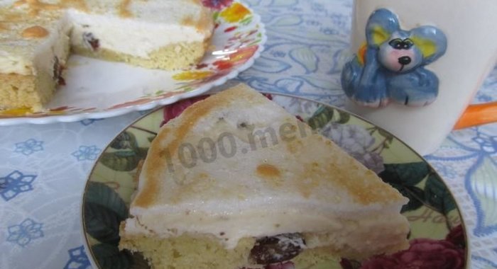 Песочно-творожный торт Лакомка
