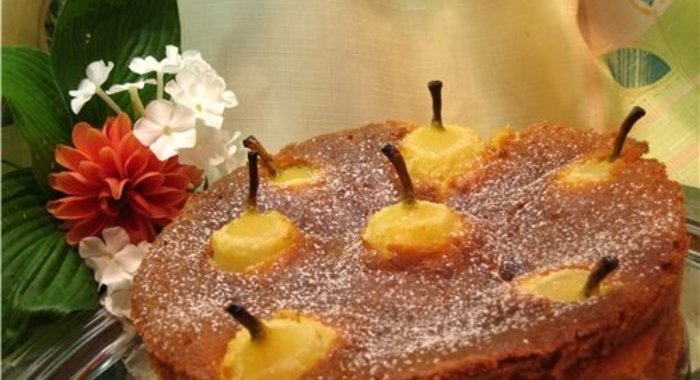 Торт с грушами