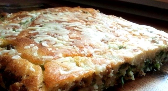 Сытный пирог на скорую руку