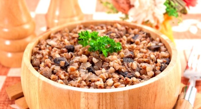 Гречневая каша с грибами