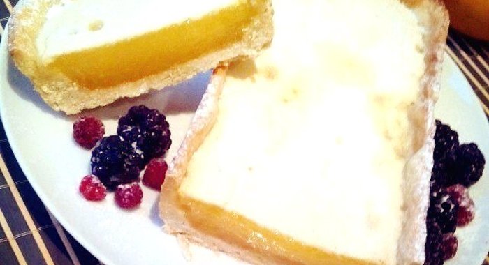 Пирог с лимонным кремом