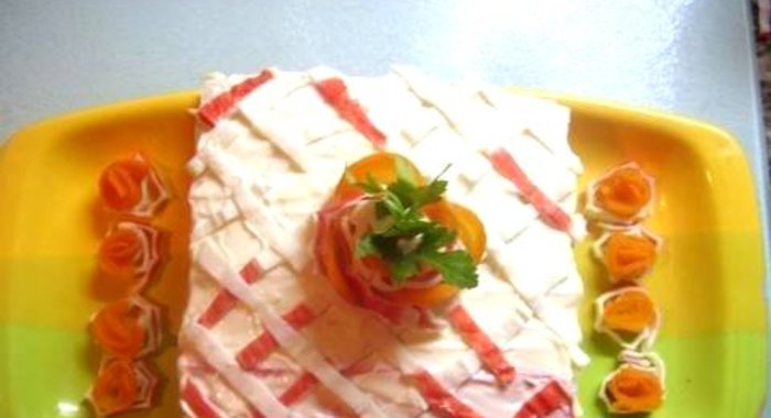 Крабовый торт