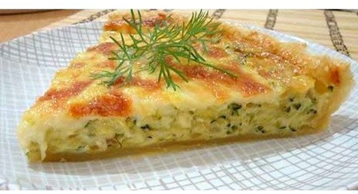 Пирог с кабачком