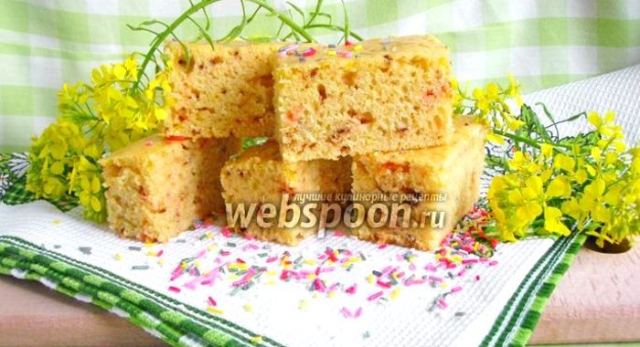 Пирог с конфетти