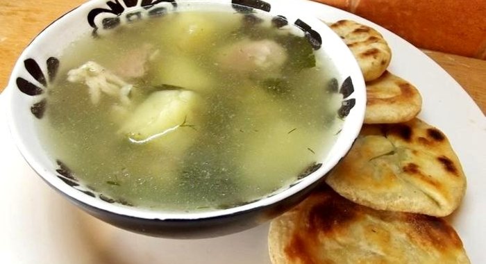 Суп из баранины с сельдереем