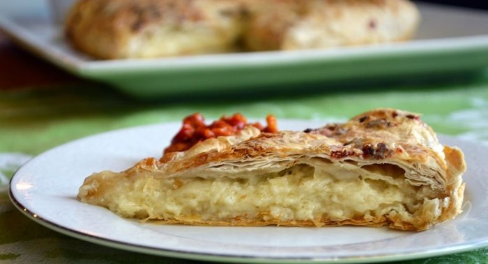 Быстрый пирог с сыром