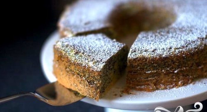 Пирог лимонно-маковый