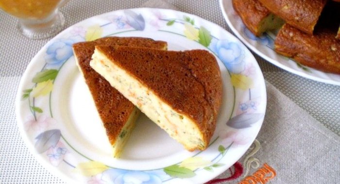 Заливной пирог из капусты