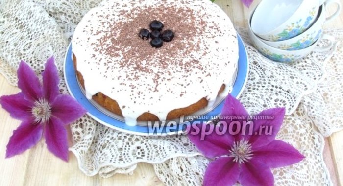 Вишнёвый пирог в мультиварке