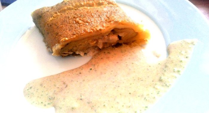 Штрудель с фейхоа и маскарпоне