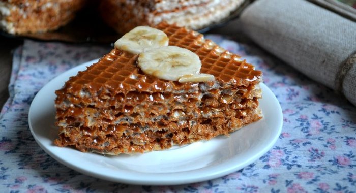 Торт из вафель