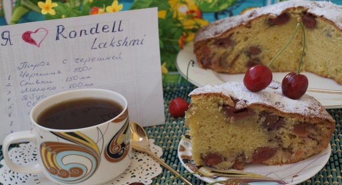 Пирог с черешней