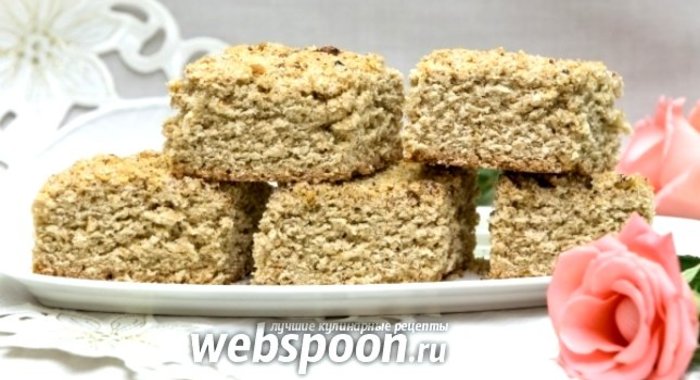 Овсяно-банановый пирог