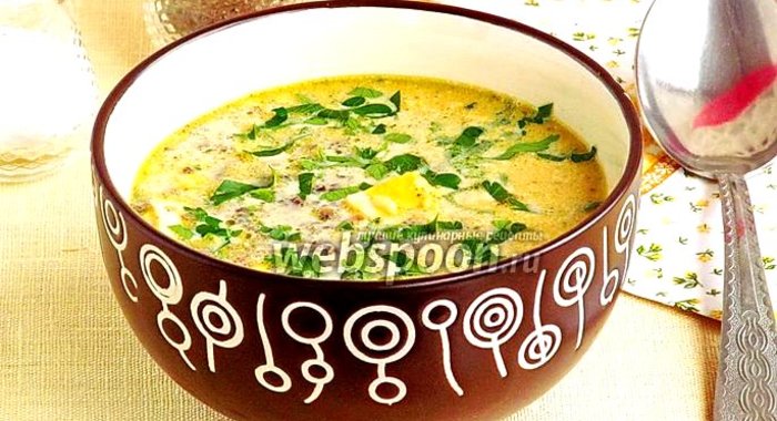 Брюссельский суп из шампиньонов