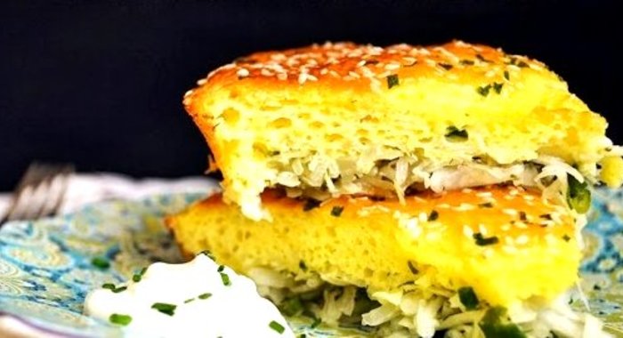 Капустный пирог без дрожжей