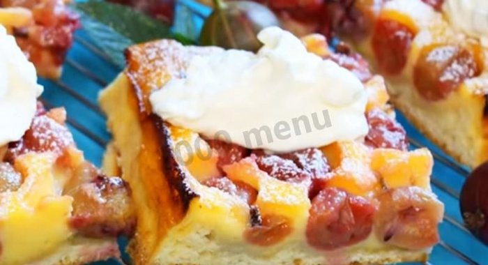 Пирог с крыжовником