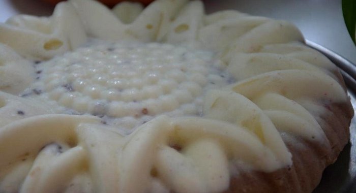 Тортик без выпечки с ананасами