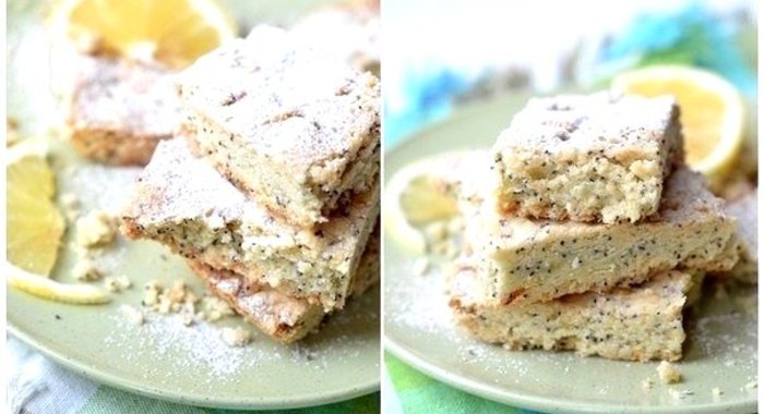 Лимонные квадратики с маком