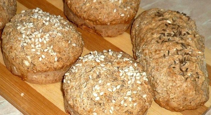 Булочки с овсяными хлопьями