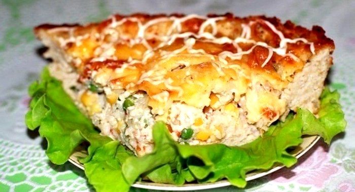 Пирог с гавайской начинкой