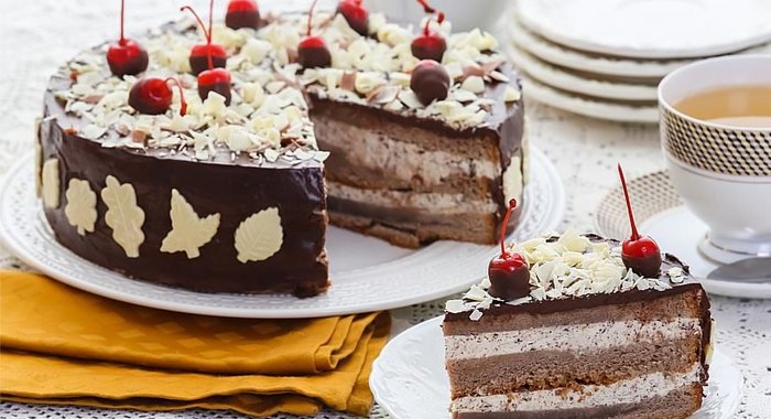 Шоколадно-кофейный торт