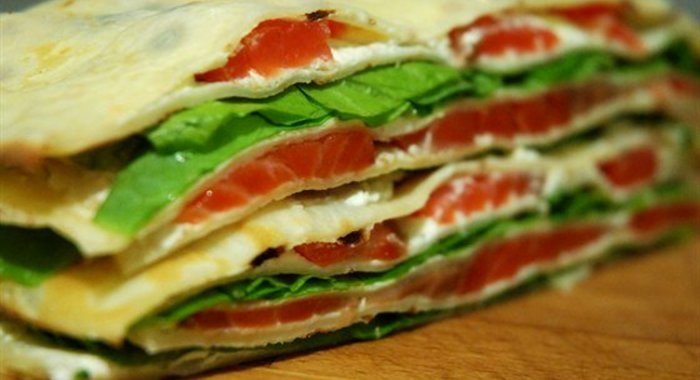 Блинные канапе