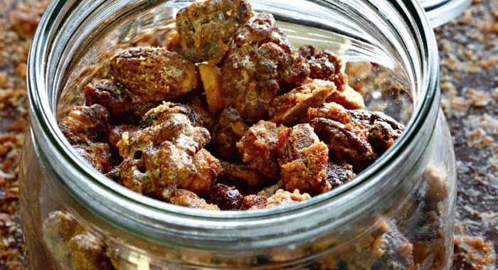 Торт Линцер с клюквой