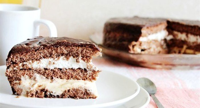 Торт «Три крема» (Tarte «Trois crèmes»)